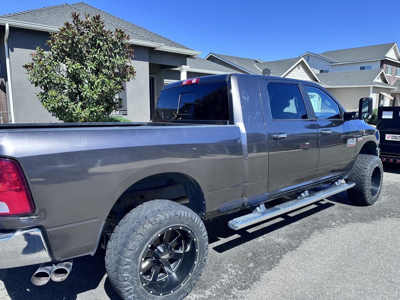 A freshly washed RAM truck by Powered H2O